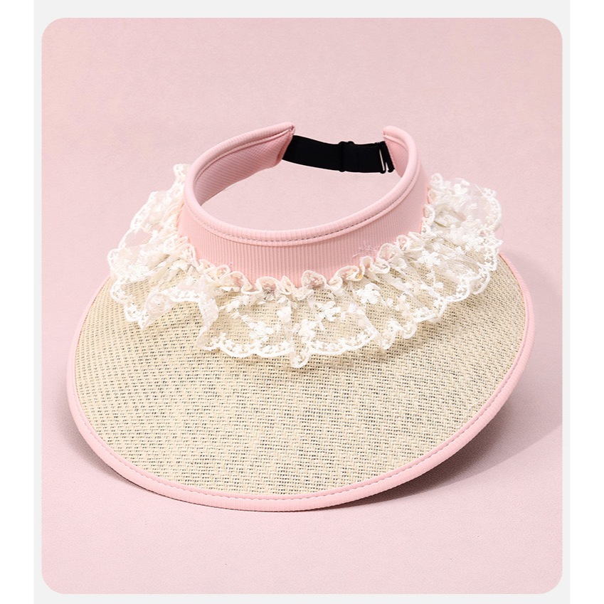 หมวกสาน  หมวกกันแดด   สไตล์ชายหาด สําหรับผู้หญิง 320 - รูปที่ 4