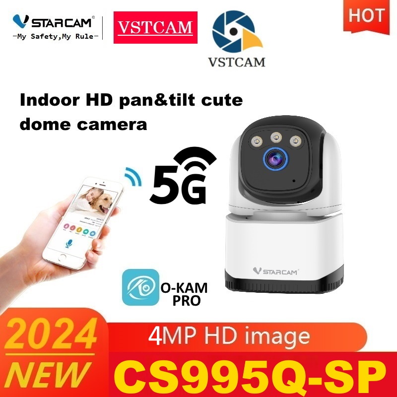 Vstarcam CS995Q（ รองรับ WiFi 5G ） ใหม่ล่าสุด ความละเอียด 4 ล้านพิกเซล กล้องวงจรปิดไร้สาย Indoor WiFi