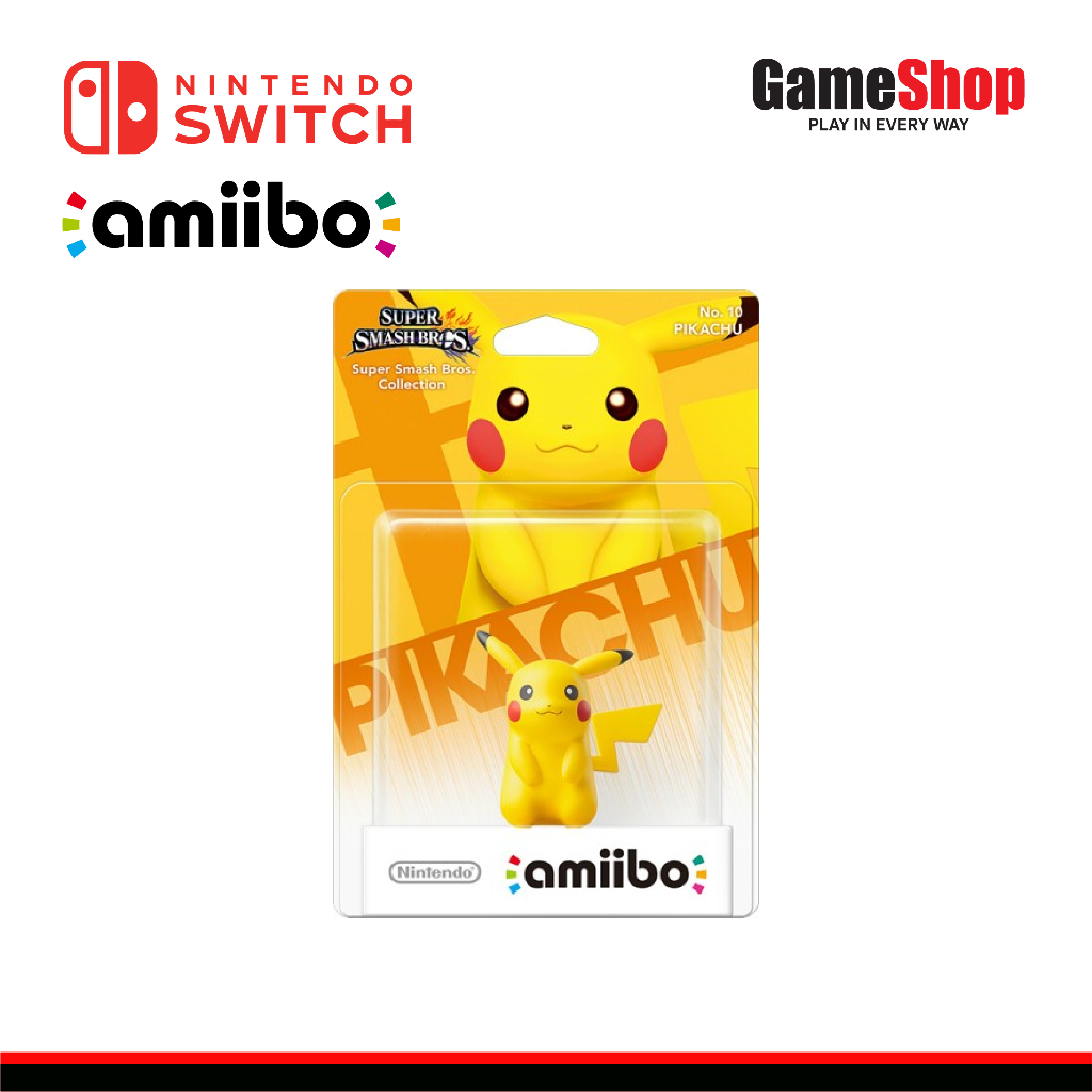 Nintendo Amiibo : Super Smash Bros. Pikachu Figure อะมิโบ้ มาริโอ้