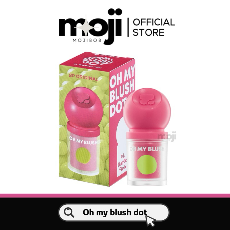 สั่งในไลฟ์179.-🐻 2P OH MY BLUSH DOT บลัชหัวโต ohmyblushdot (10 Colors) 3g.