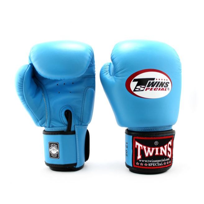 นวมชกมวย ทวินส์ สเปเชี่ยล Twins Special Boxing Glove BGVL3 รวมสี หนังแท้ ,LIGHT BLUE