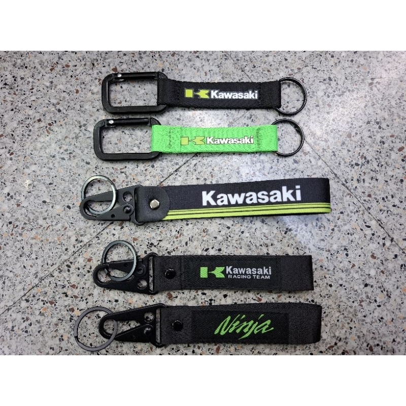 พวงกุญแจผ้าซิ่ง ลาย KAWASAKI รถมอเตอร์ไซค์