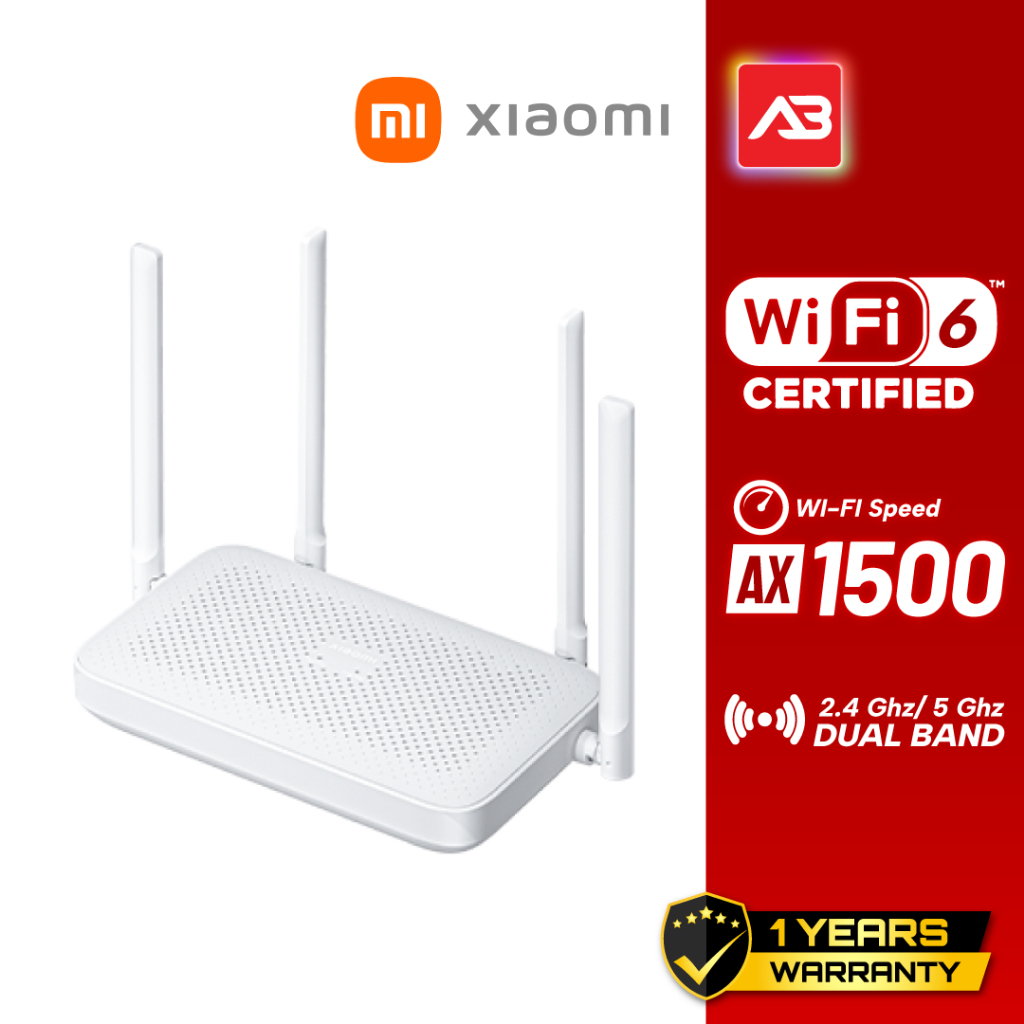 Xiaomi AX1500 WiFi Router รุ่น AX1500(DVB4412GL)