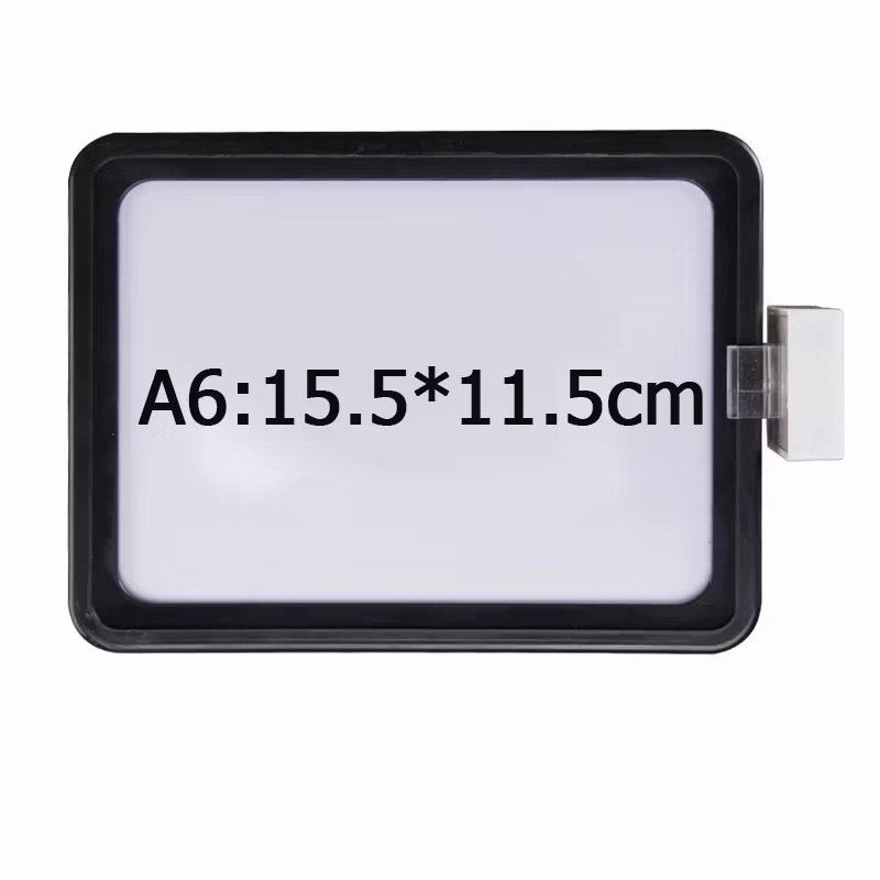 ป้ายพลาสติกมีขาแม่เหล็ก ป้ายราคาแม่เหล็ก ป้ายติดชั้น ป้ายสินค้าแม่เหล็ก ติดชั้นวางสินค้าคลังสินค้า สำหรับสอดราคา