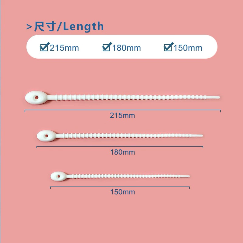 สายคล้องซิลิโคน หัวรี 15cm สำหรับห้อยพวงกุญแจตุ๊กตา รัดสายไฟ thumbnail 5