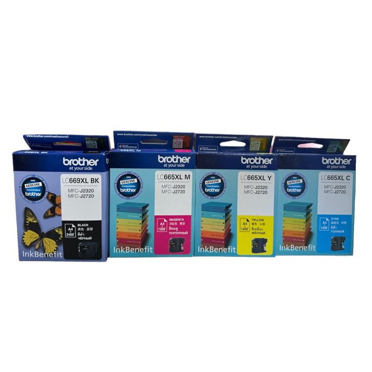 Brother LC-669XL Black LC-665XL (Cyan/Magenta/Yellow) ของแท้ 4 สี
