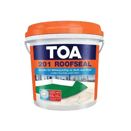 TOA Roofseal 201 สีทากันซึม รูฟซีล ( ขนาด ถัง 20 กก. ) - สีกันรั่ว สีกันซึม กันรั่วซึม อะคริลิกทากัน