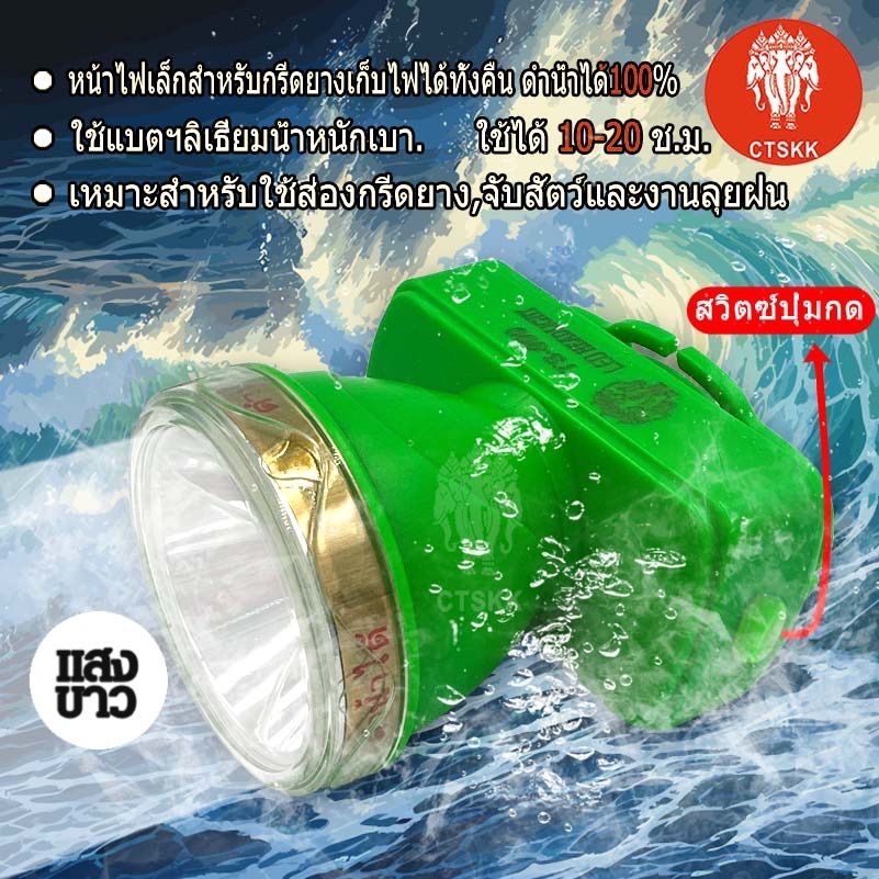 ไฟฉายคาดหัว ไฟส่องสัตว์ TS-56A  มีแสงเหลืองกับแสงขาว - รูปที่ 2