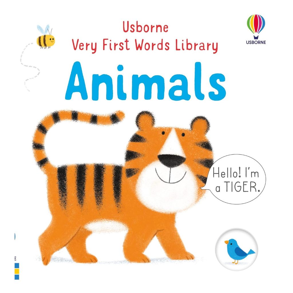 DKTODAY หนังสือ USBORNE VERY FIRST WORDS LIBRARY:ANIMALS (AGE 6+ MONTHS)