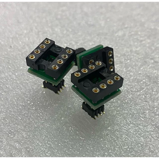 DIP8 TO SOP8 ตัวแปลงไอชี OP-AMP สำหลับงาน Diy ที่อยากเปลี่ยน Op-amp แบบถอดได้