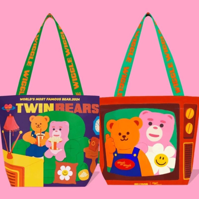 ✅ ขายดี Wiggle Wiggle x Bellygom Reusable Shopper Bag S กระเป๋าช้อปปิ้ง