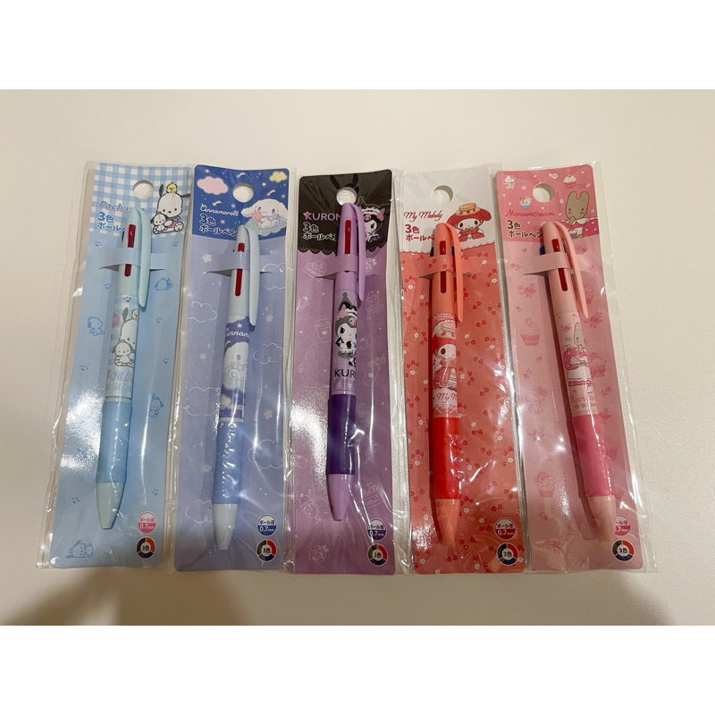 [พร้อมส่ง] ปากกาซานริโอ้ 3 สี
