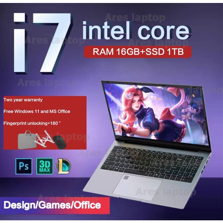 Lenovo แล็ปท็อป ใหม่เดิม Intel Core i7 10510U 16G DDR4 RAM 512G SSD HD เกมสำนักงานแล็ปท็อป 15.6 นิ้วแล็ปท็อปธุรกิจรับปร