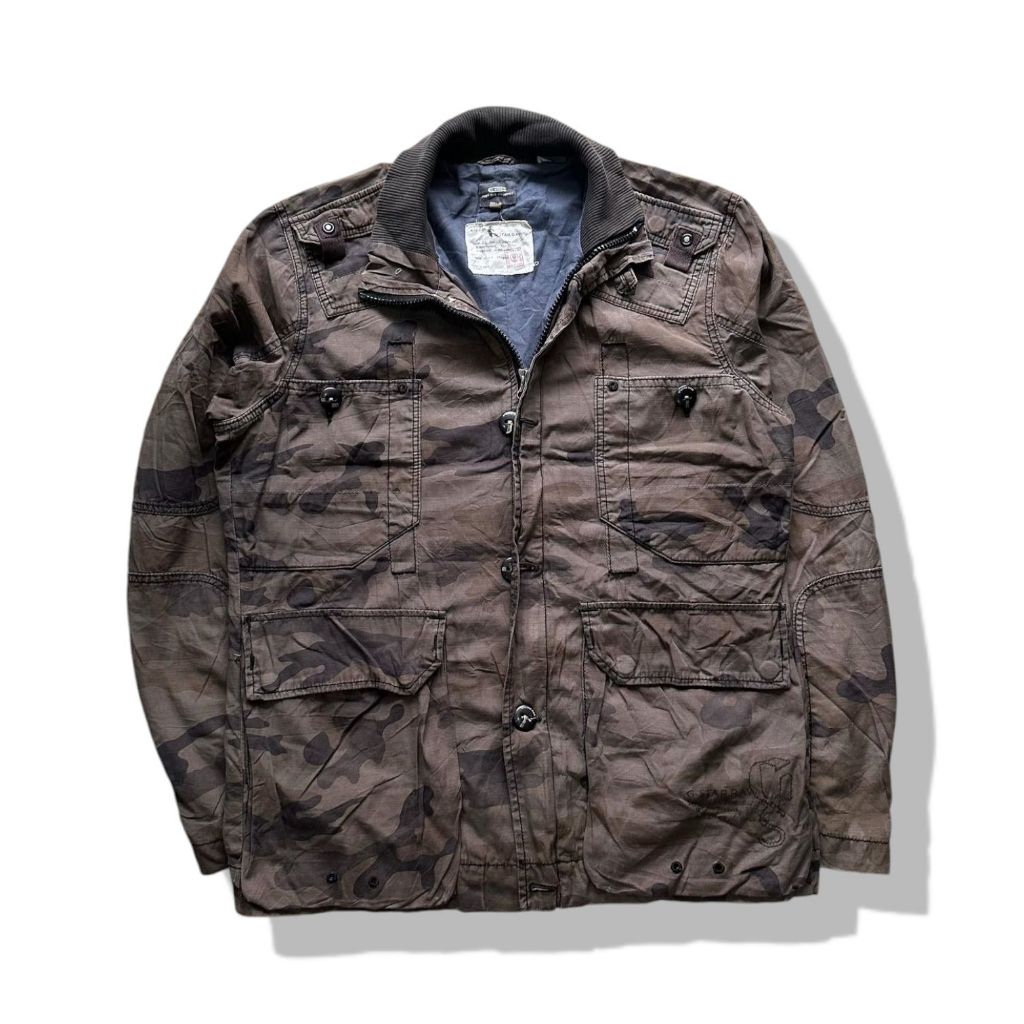 G Star Raw GS3301 Camo Military Field Jacket รอบอก 46”