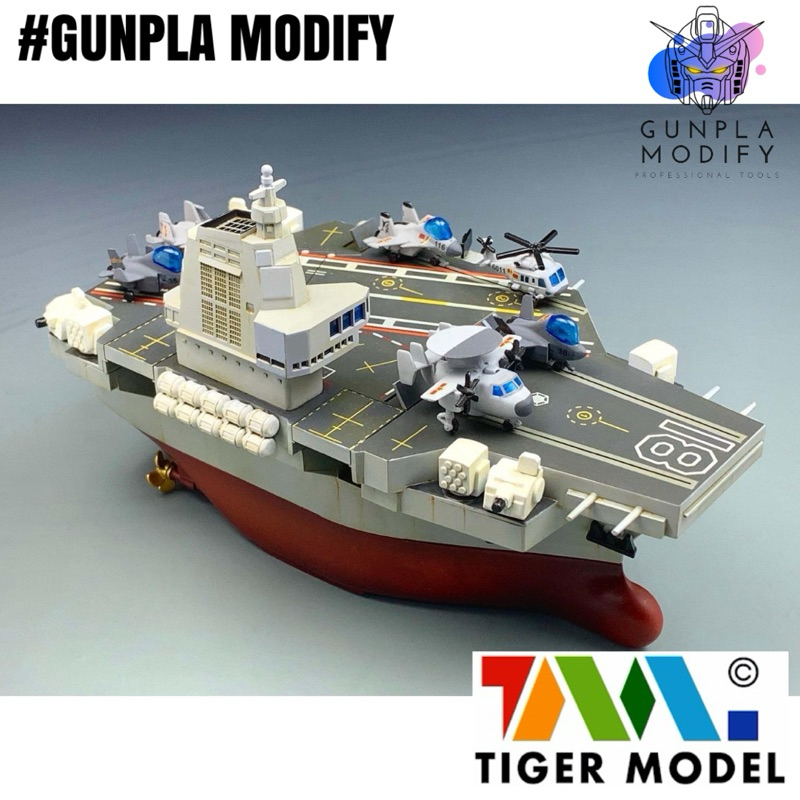 TIGER MODEL Cute Navy Type-003 Aircraft Carrier Fujian CV-18 โมเดลเรือรบไข่