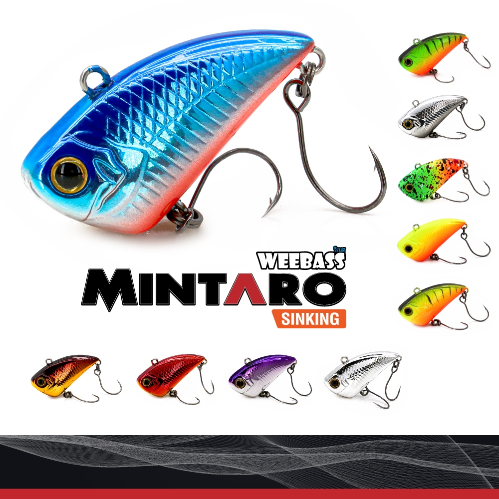กระดี่ WEEBASS MINTARO ขนาด 30mm/4.3g เหยื่อปลั๊ก ไวเบรชั่น กระพง กระสูบ