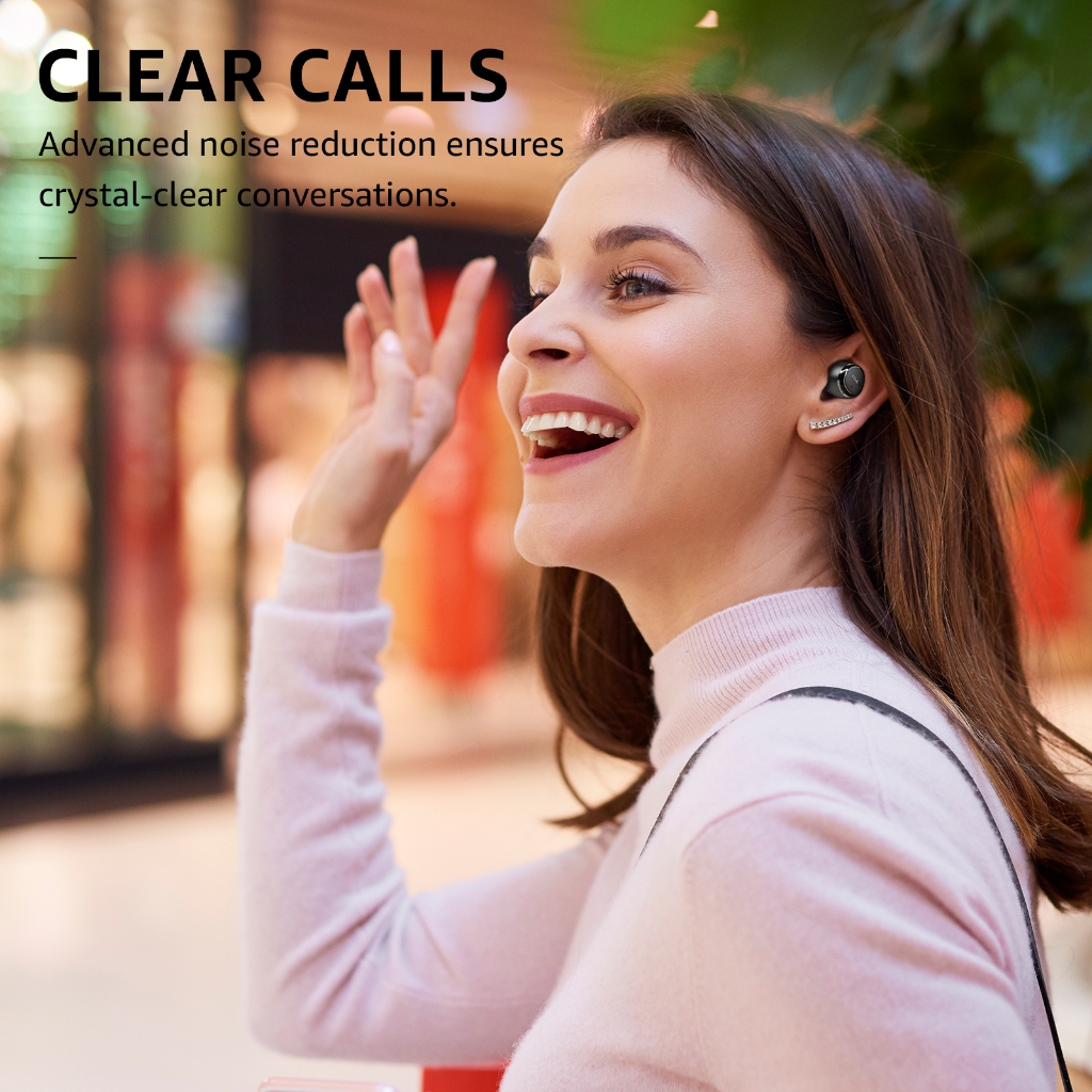 [ประกันศูนย์ไทย] TOZO Agile Solo หูฟังบลูทูธ หูฟังไร้สาย หูฟังอินเอีย เสียงใส Bluetooth 5.3 แบต 7ชม/ชาร์จ IPX4 Game Mode
