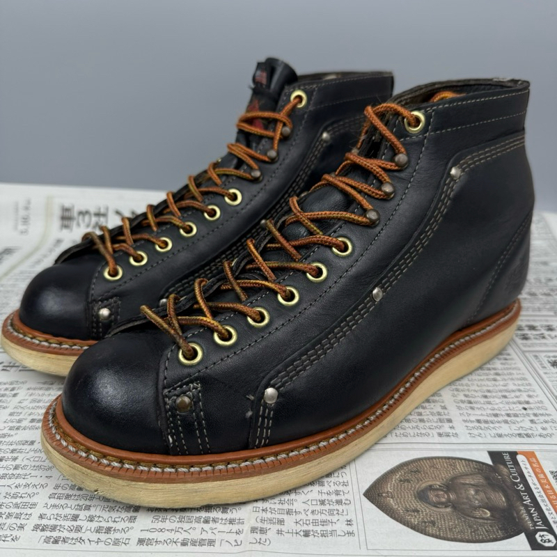 Sz.40.5-41 Thorogood 814-6233 Roofer Boots Black USA มือสองของแท้