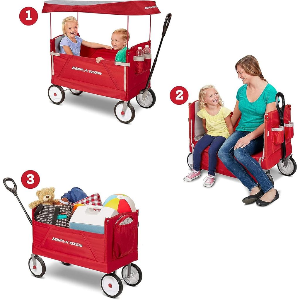 Radio Flyer 3-in-1 EZ Fold Wagon รถลากของเล่น