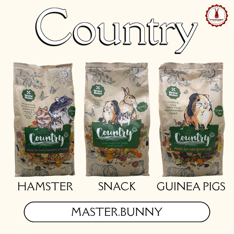 Country อาหารสำหรับสัตว์เลี้ยง แฮมสเตอร์ หนูแก๊สบี้ กระต่าย