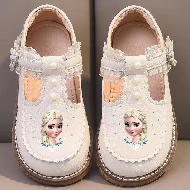 Girls’ leather casual shoes  princess soft non-slip soles baby and Lolita shoes spring