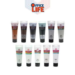 SAKURA (ซากุระ) สีอะคริลิค รุ่น XAC ขนาด 75 ML. มีทั้งหมด 48 สี ( 1 หลอด )