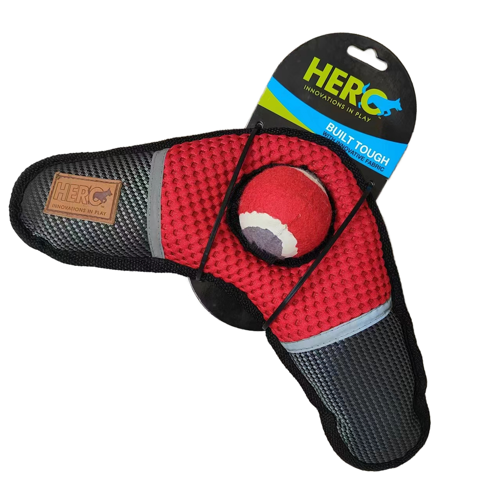ของเล่นสุนัขทนทาน Hero Built Tough บูมเมอแรงผ้า เหมาะกับสุนัขพลังเยอะ กัดสนุก เล่นเพลิน