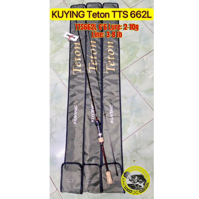 คัน Kuying Teton 6'6" คันสปินนิ่งตีเหยื่อปลอม