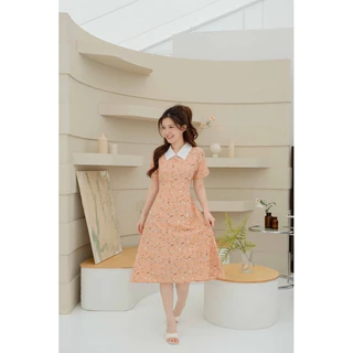 Bella dress ลายดอกหญ้า