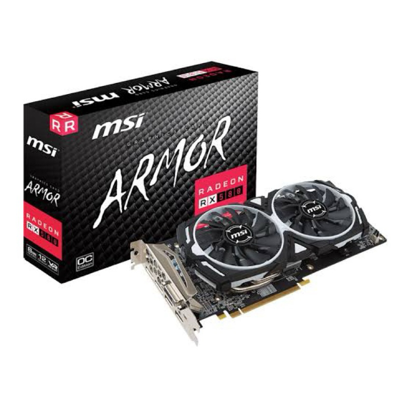 AMD RX580 8G MSI ARMOR แรงกว่า GTX 1060 6GB  สินค้ามือสอง ประกันร้าน 7วัน