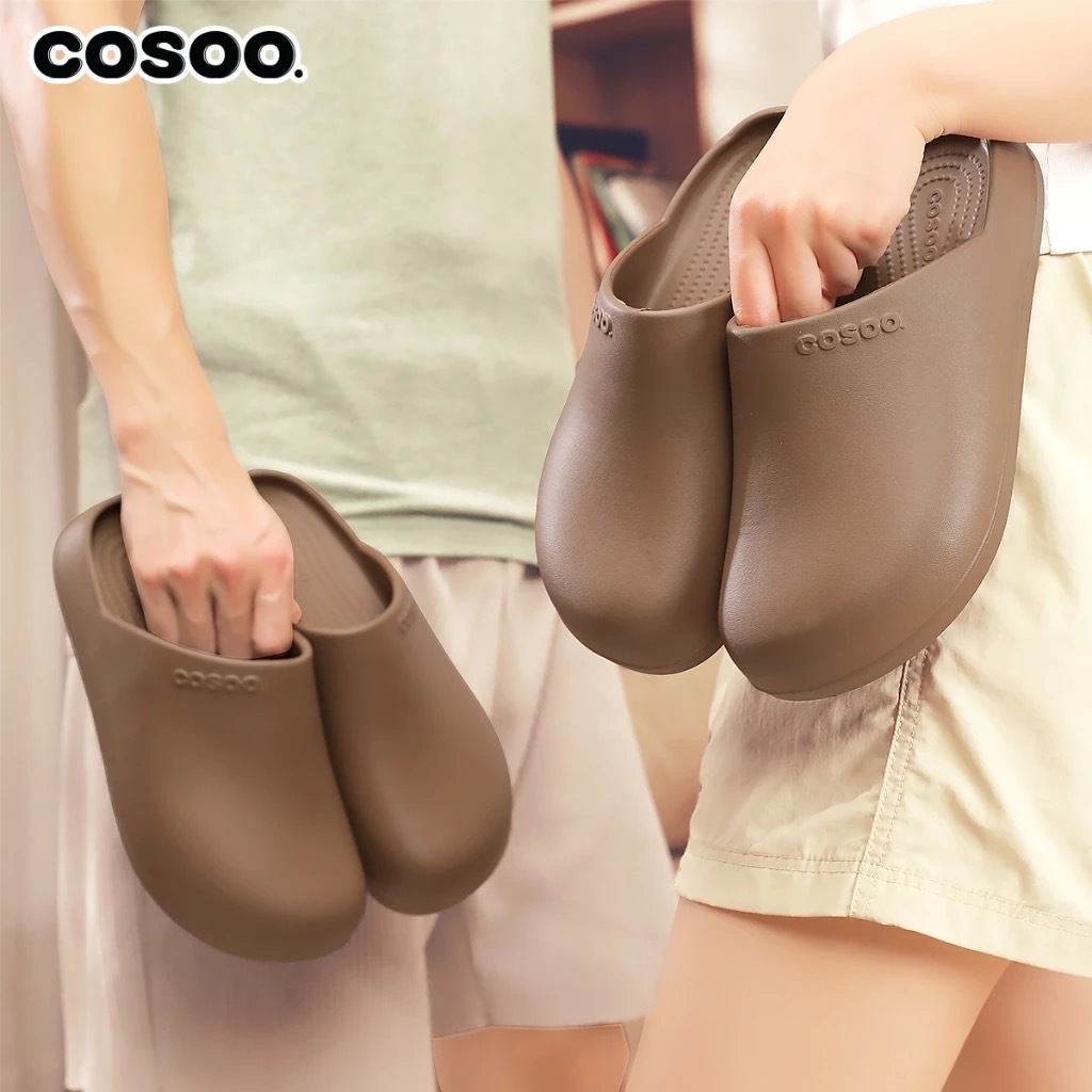 รองเท้าหัวโต รองเท้าแฟชั่น COSOO รุ่น CS-L01 รองเท้าแตะ เปิดส้น แบบสวม กันลื่น พื้นนุ่ม สำหรับผู้ชายและผู้หญิง
