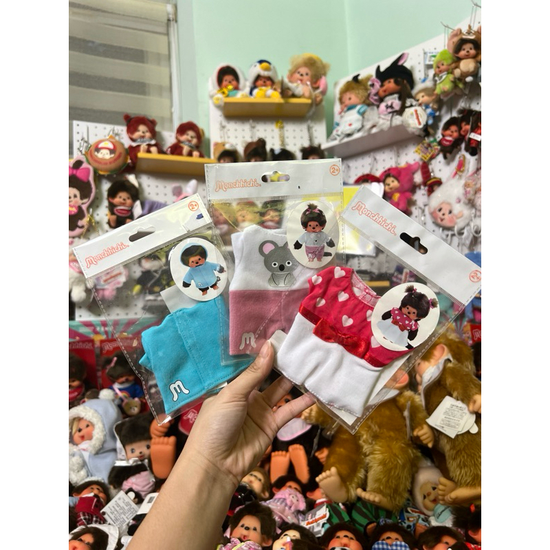 ชุดMonchhichi ตุ๊กตา Size S ของแท้100% ของใหม่ พร้อมส่งในไทย