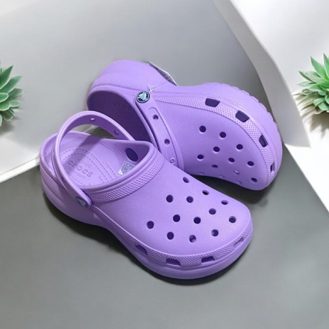 รองเท้าของสูงลำลองแฟชั่นสไตล์ Crocs LiteRide Clog สุดฮิตน้ำหนักเบาใส่
