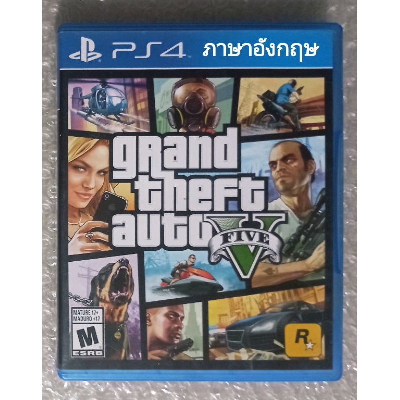 gRand theFt auto v FIVE ภาษาอังกฤษ EN PS4 PLAYSTATION 4 GTA 5 GTAV GTA5 GRANT THIEF AUTO5 AUTOV PS5 