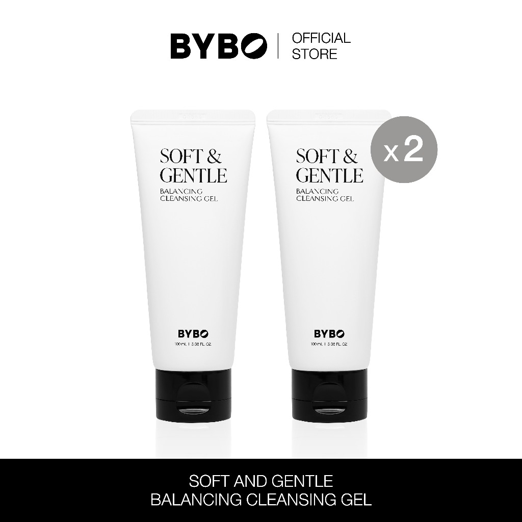 [DUO SET] BYBO SOFT & GENTLE BALANCING CLEANSING GEL 100ML บาลานซิ่ง คลีนซิ่ง เจล