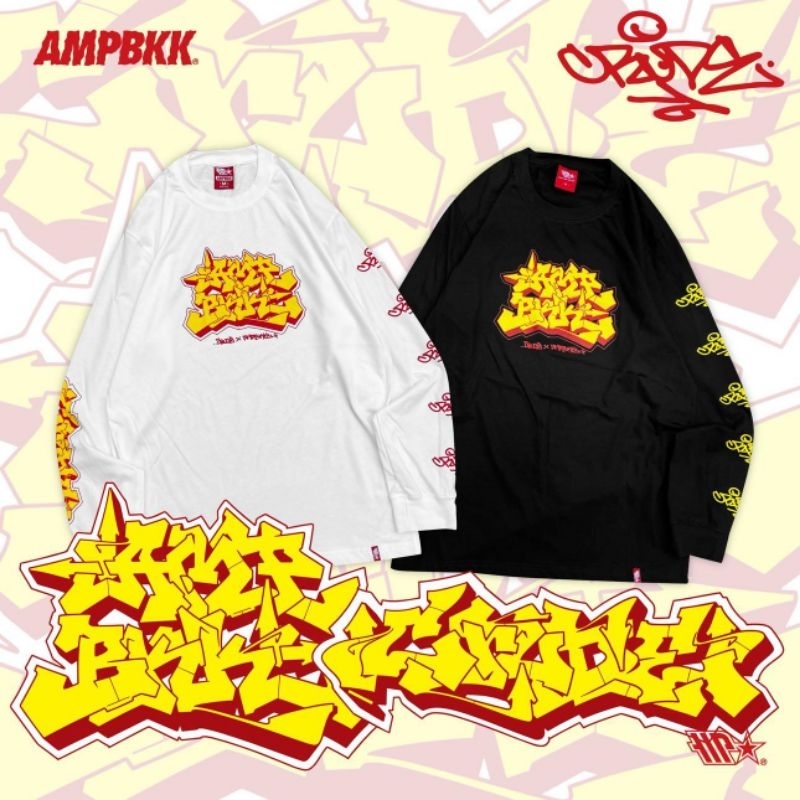A.M.P. X CRUDE เสื้อแขนยาว “WILD STYLE” LONG SLEEVE TEE