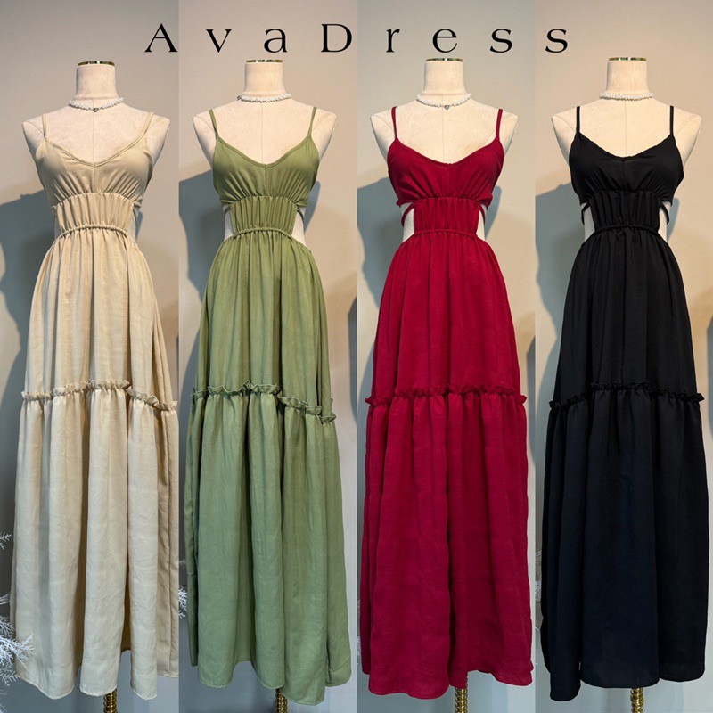 Ava Dress งานเดรสกระโปรงผูกหลัง YNBRAND