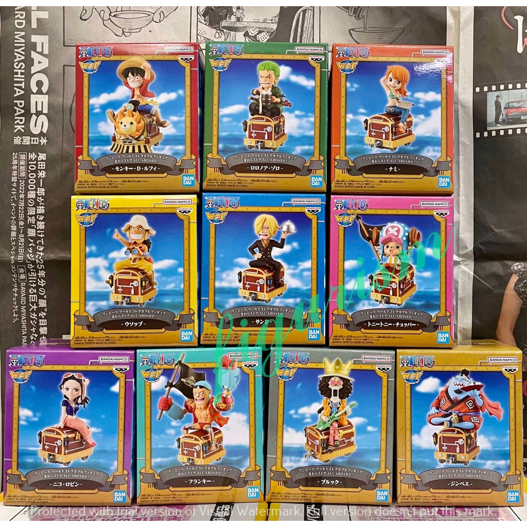 🔥 WCF Mugiwara Store ALL ABOARD one piece วันพีซ มุกิวาระ ชุดรถไฟ แบบแยก 🔥 ของแท้ ญี่ปุ่น💯