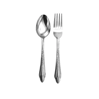 ช้อน ส้อมสแตนเลส Color Kit หนา 1.3 มม รุ่น #D08 แพค 12 คู่ (stainless steel)