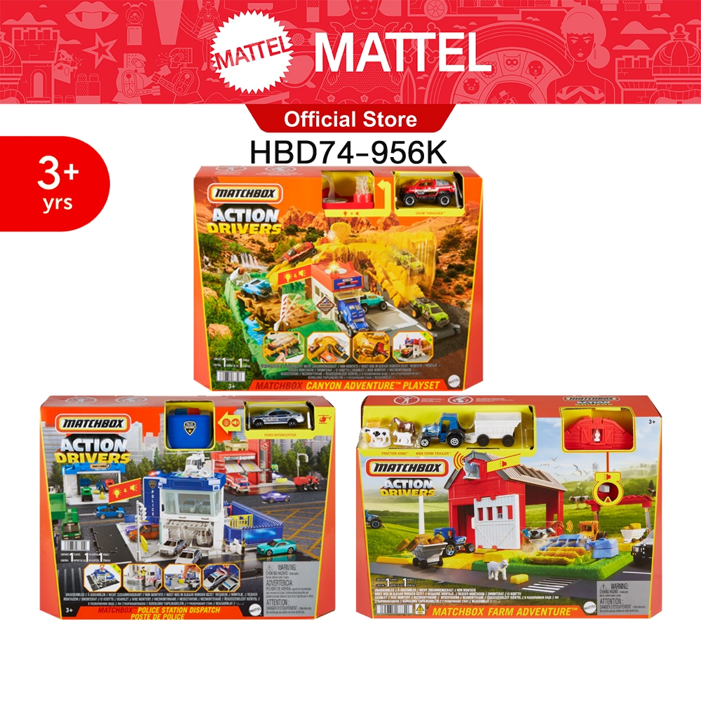 Matchbox Action Drivers Mid-Price Playset แม็ตช์บ๊อกซ์ ชุดสถานที่จำลอง รถของเล่น HBD74 (956K) CH