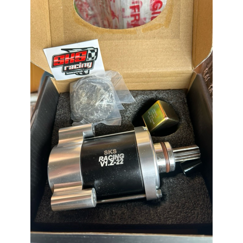 ไดสตสาร์ทFoZa sks แปลงใส่Wave125ขายึดCNC พร้อมเฟืองสตาร์ทตัวเล็ก เฟืองแข็งอย่างดี +ดีเลย์ แรงบิดมากกว่าเดิม 1ชุดได้3ชิ้น