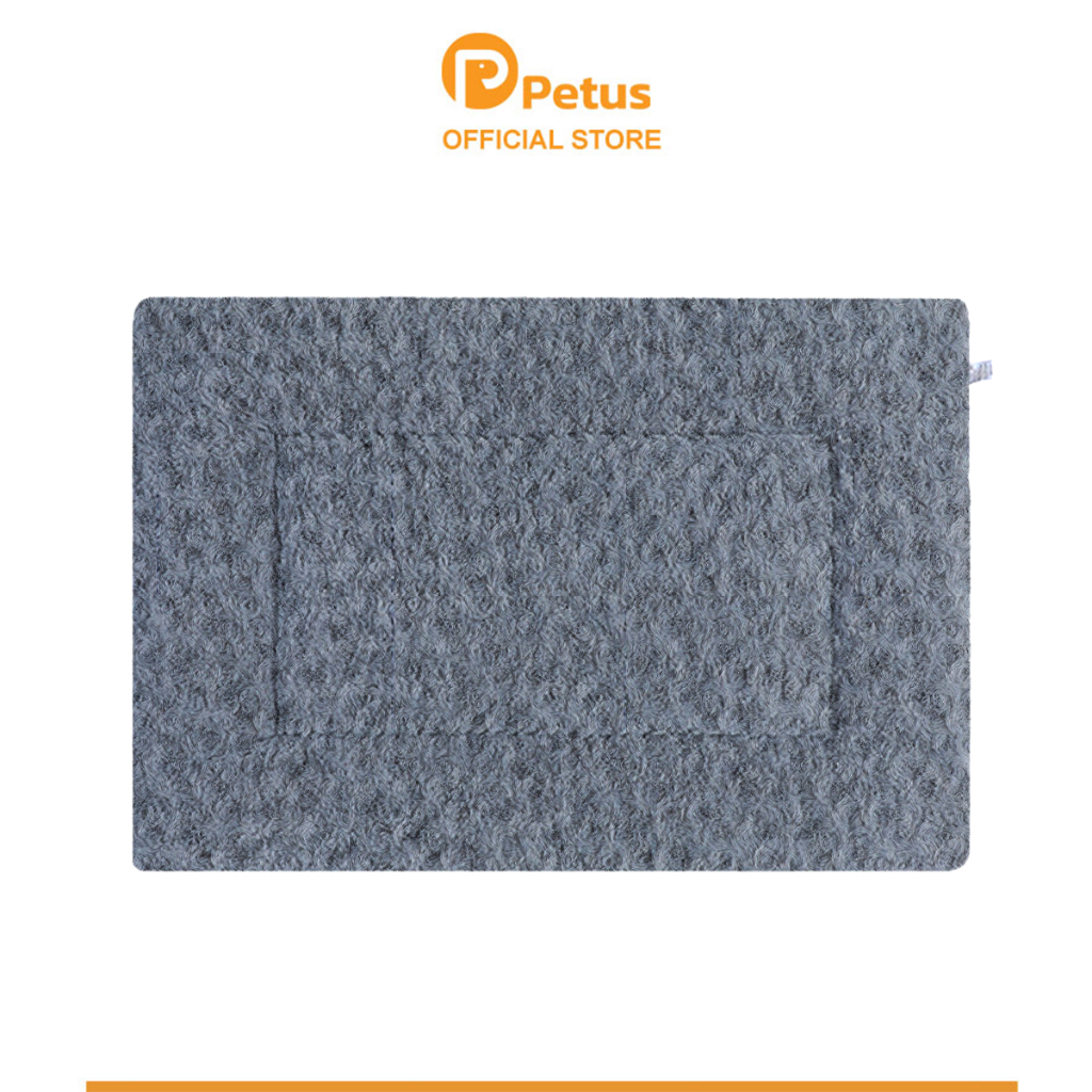 Petus เบาะรองนอนสัตว์เลี้ยง ที่นอนสัตว์เลี้ยง ลายม้วนกุหลาบ มี 4 ขนาดให้เลือก ด้านล่างมีปุ่มกันลื่น