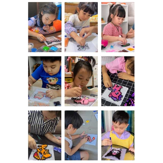 MY Beads Craft ชุดเม็ดบีทรีดร้อน 5 มม. ตัวใหญ่ 10-15ซม. ลูกปัด เม็ดบีด เม็ดบีดส์ Pixel Hama Perler Beads