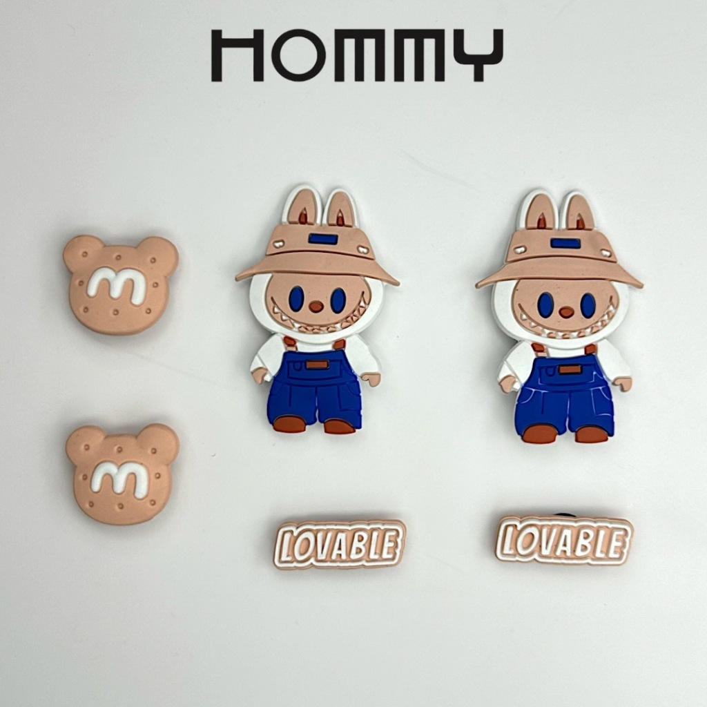(1ชุด) HOMMY Jibbitz ตัวการ์ตูนติดรองเท้าหัวโต รองเท้าแฟชั่น ตัวติดซิลิโคน มีหลายแบบให้เลือก JB