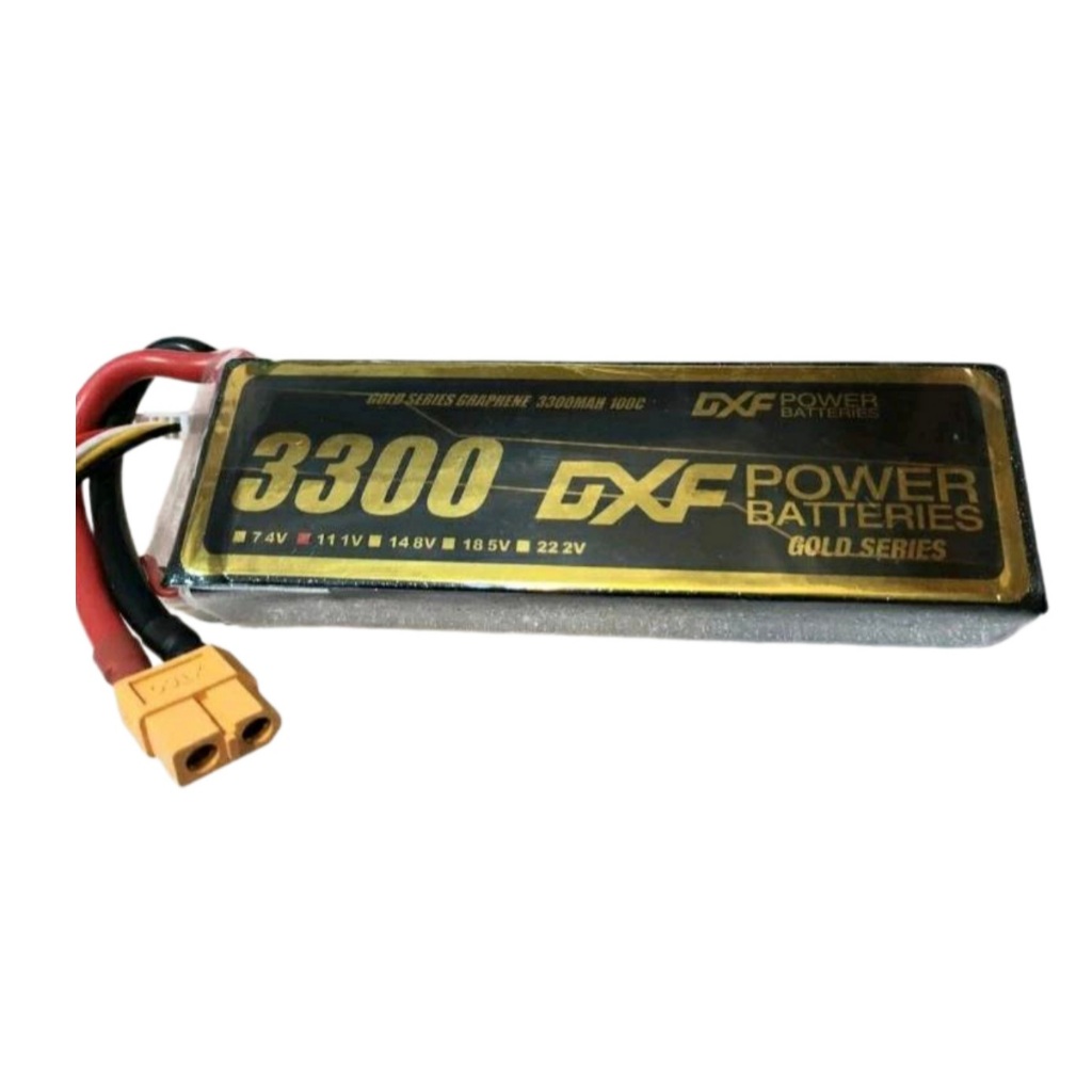 DXF 3300MAH 11.1V(3S) /   14.8V(4S) /  22.2V(6S) 100C Gold Series  รถ บังคับ เรือ เครื่องบิน