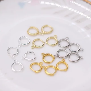 ก้านต่างหู ตะขอต่างหูเงิน ทองแท้ S925 (1ชุด/4ชิ้น)