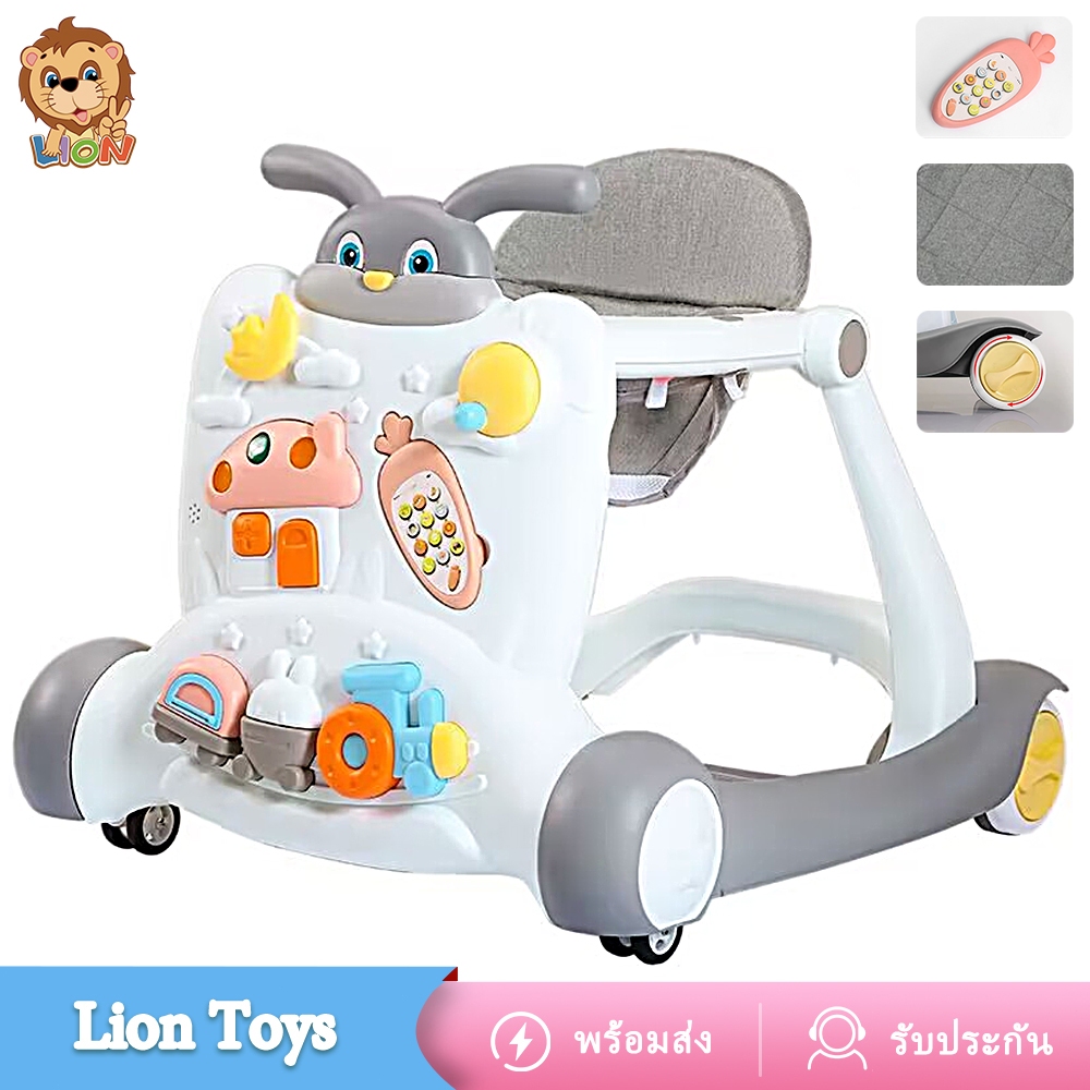 LionToys รถหัดเดิน รถหัดเดินเด็ก มีเสียงมีไฟ ขนาดใหญ่ สามาถทำเป็นรถขาไถได้