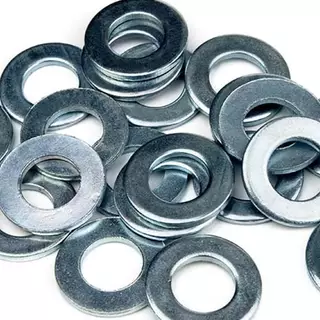 แหวนอีแปะหุน ชุบขาว ขนาด 1/4" - 2'' (2หุน - 2 นิ้ว) แพ็ค 1 กิโล