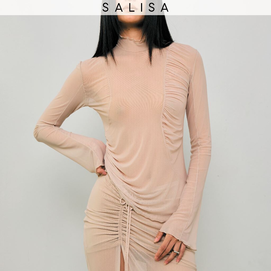 SALISA - MESH Long Sleeves FW24 เสื้อซีทรู (แถมเกาะอกยืดสีนู้ด) (Add-on Gloves Pre-Order 2-3 weeks)