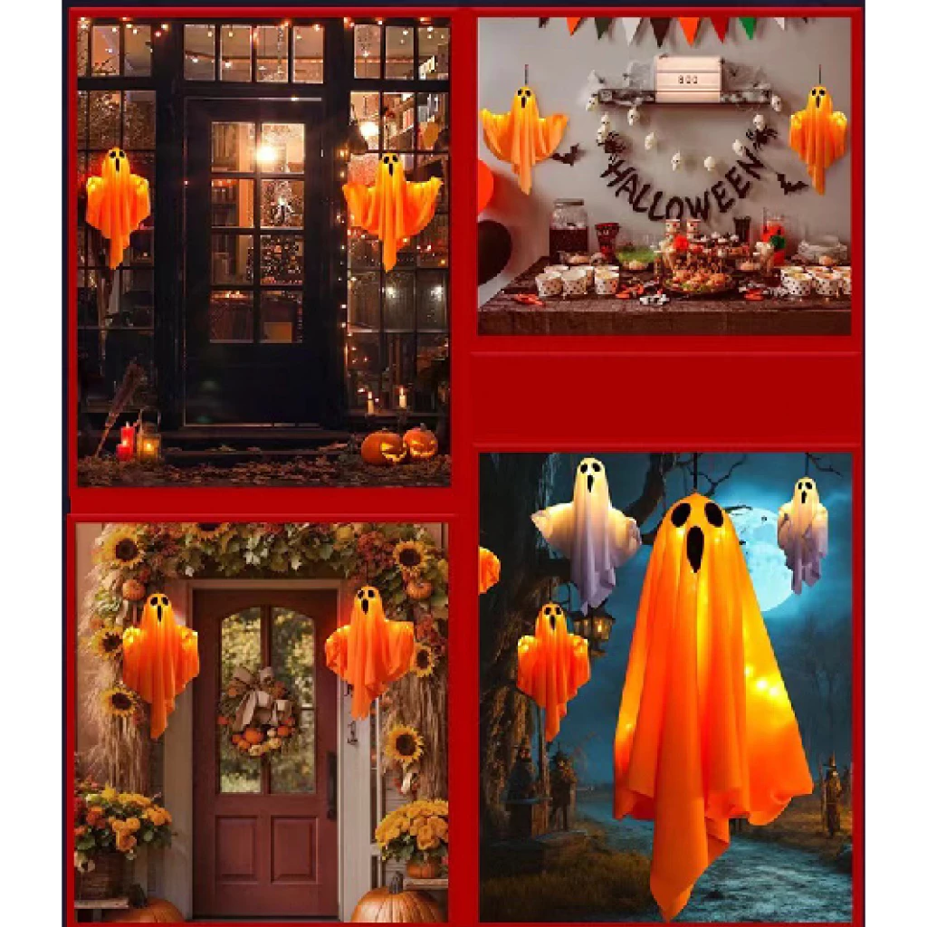 🔥พร้อมส่ง🔥หุ่นแขวนผีน้อย มีไฟ ปรับได้ ผีน้อยฮาโลวีน วันHalloween ตกแต่งปาร์ตี้ เครื่องแต่งกายวันฮาโลวีนสามารถเพิ่มบรรยาก thumbnail 7